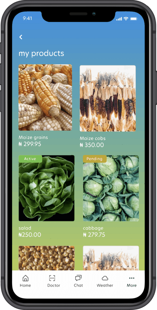 shop products screen